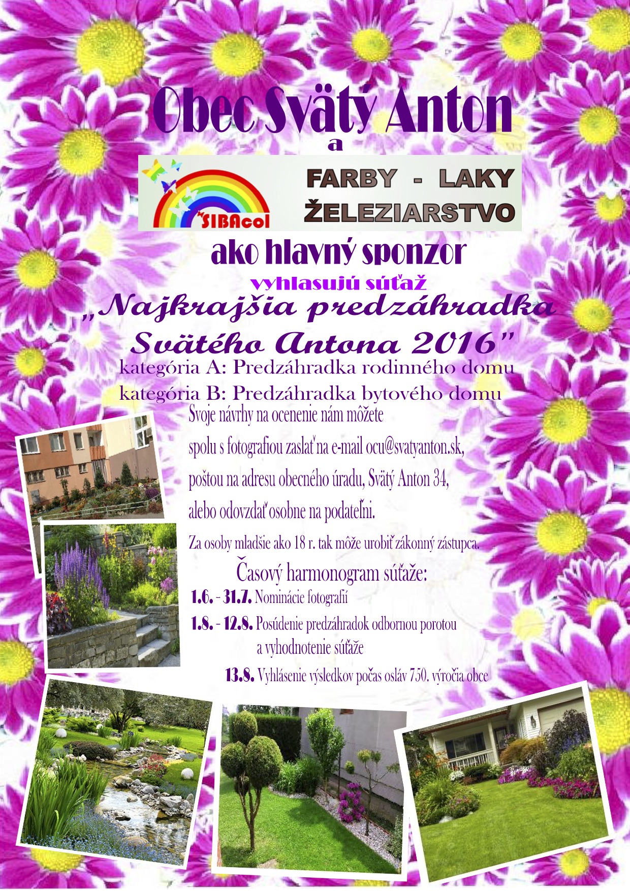 Najkrajšia predzáhradka 2016