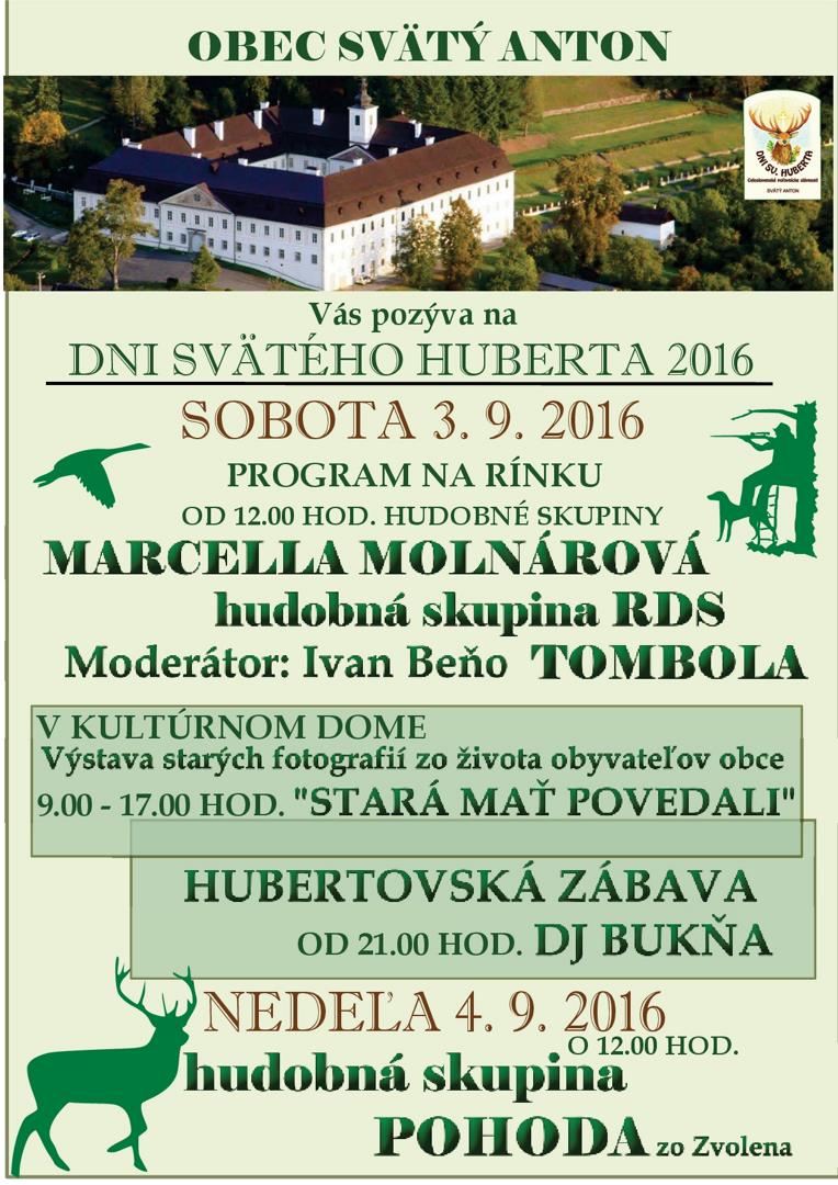 DNI SVÄTÉHO HUBERTA 2016