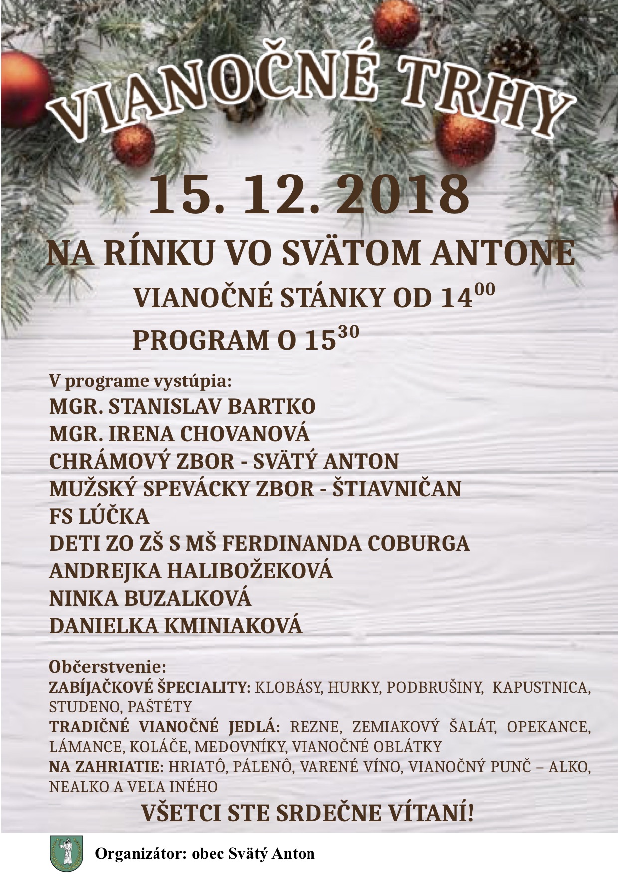 Vianočné trhy 2018