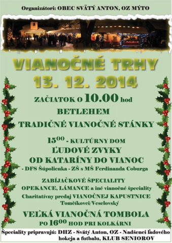 Vianočné trhy 2014