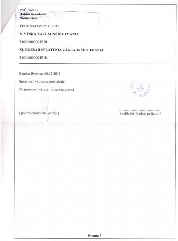 Výpis z obchodného registra