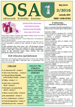 OSA 2/2016 - Máj 2016
